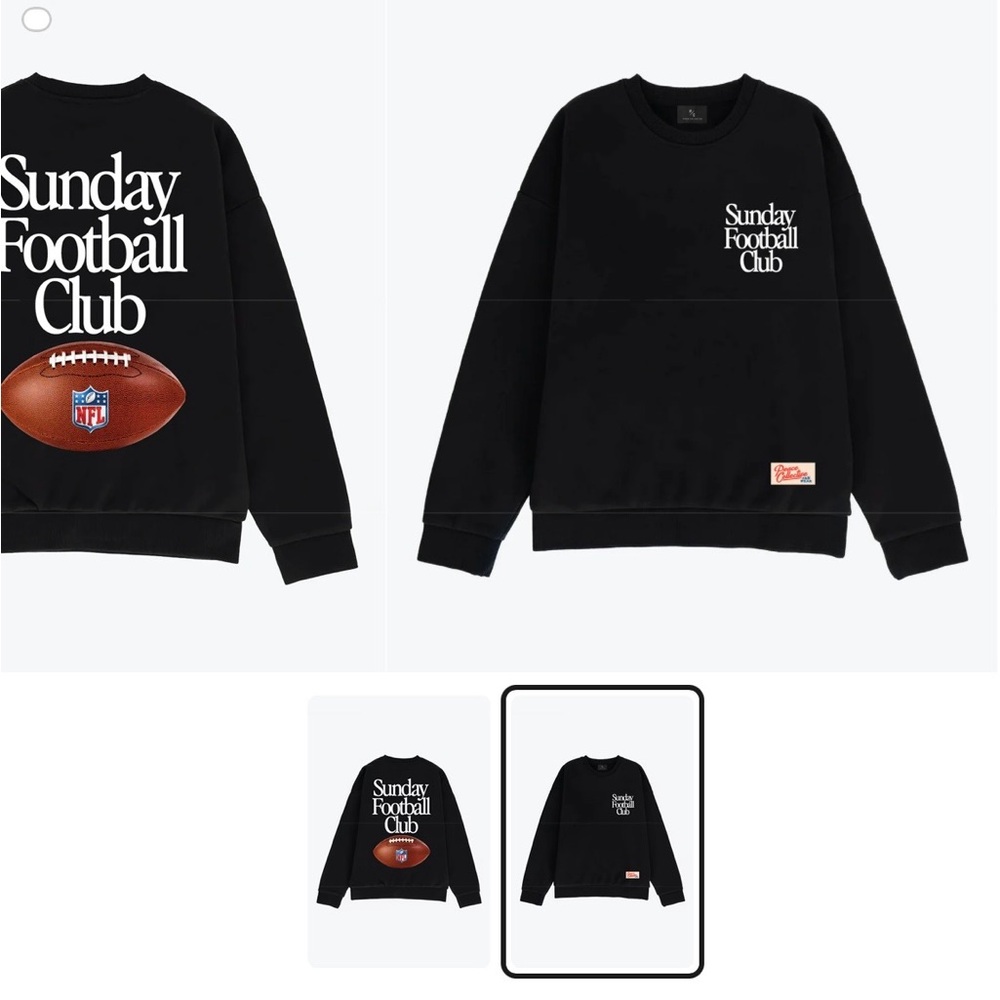 NEW Peace Collective- Sunday Football Club Crew Neck